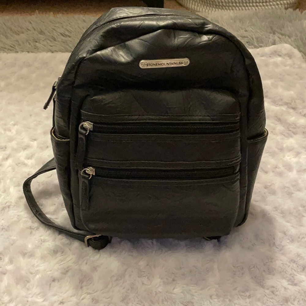 Black book bag purse